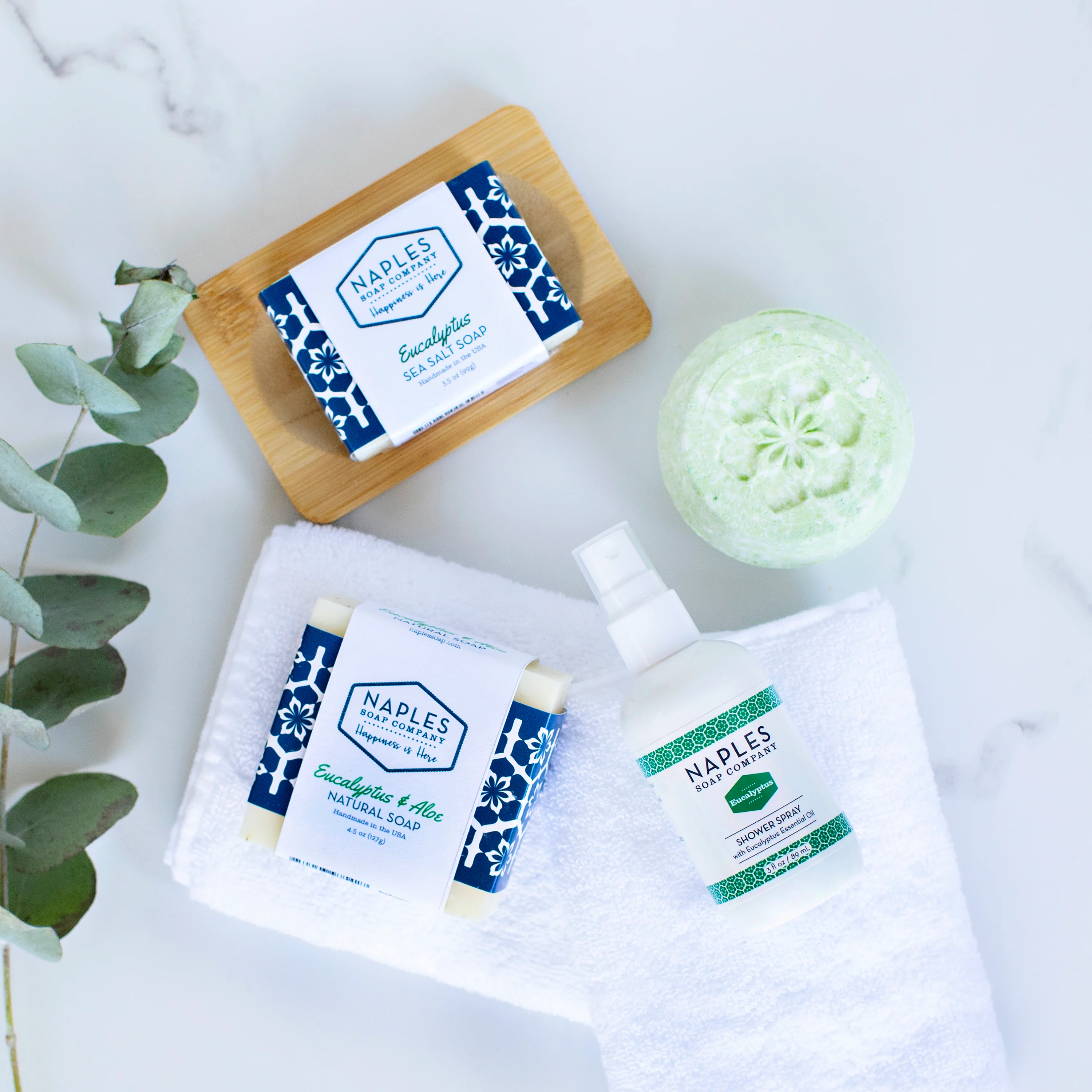 Eucalyptus & Aloe Natural Soap - Image 3