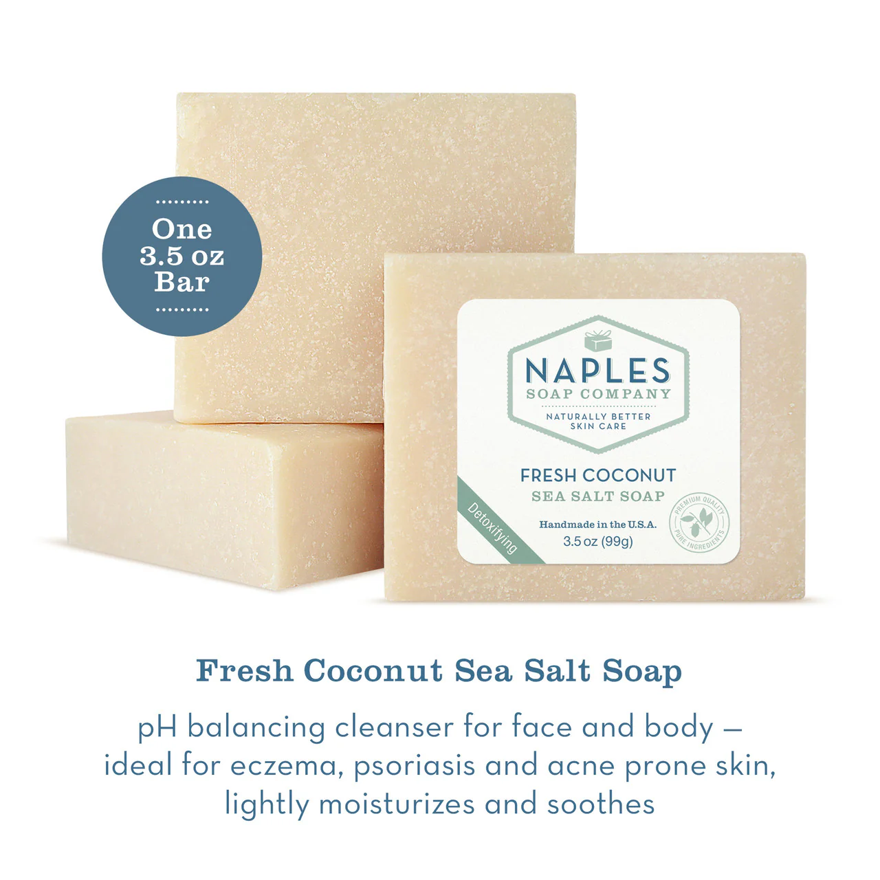 Fresh Coconut Sea Salt Soap - Image 4