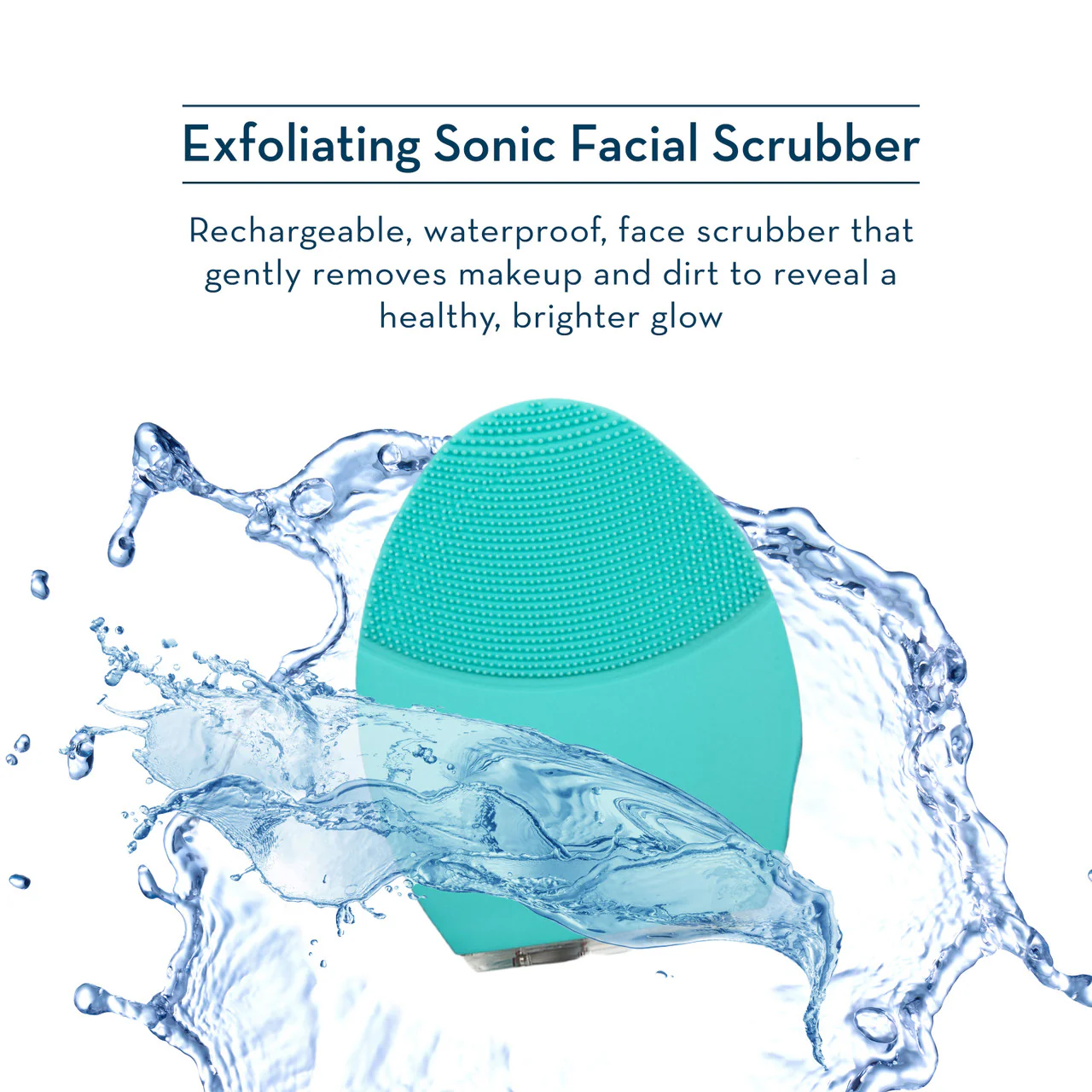 Turquoise Exfoliating Sonic Facial Scrubber - Image 4